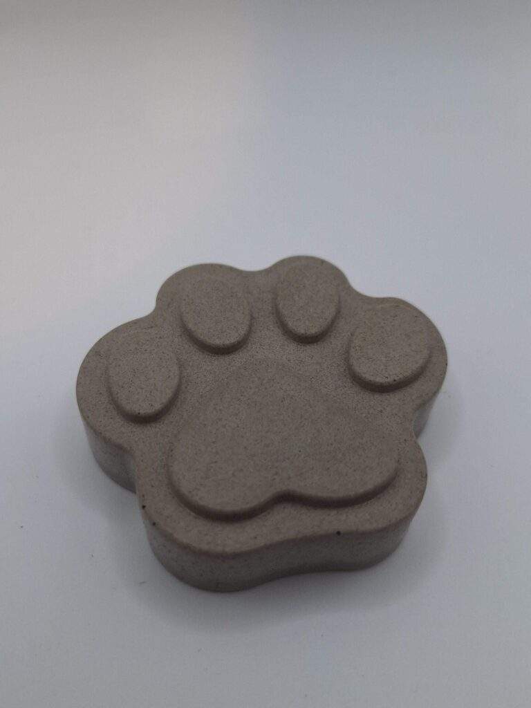 Beton gegoten pootafdruk