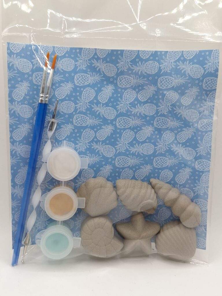 DIY beton dotpakket: Schelpen