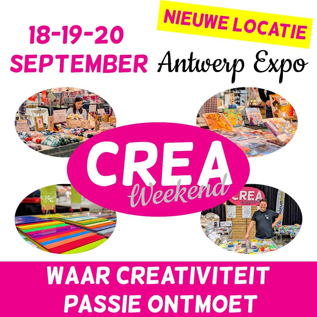18 t/m 20 september: Creaweekend (Antwerpen)