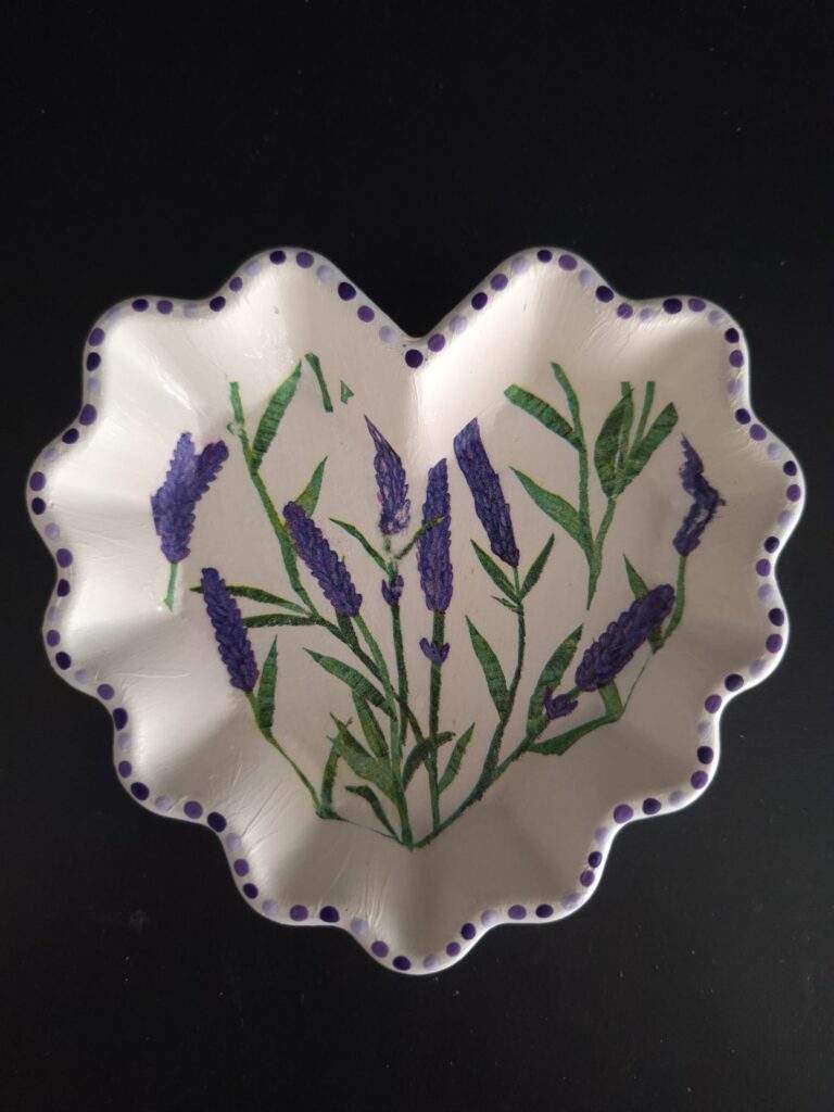 Lavendel-decoupage